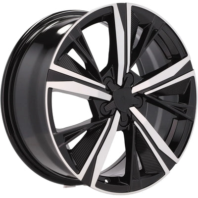Alu kola pro Peugeot Y1187 7.5x18 4x108 ET32 65.1 Black Polished | Wheelsup.cz