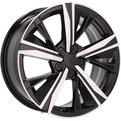 Alu kola pro Peugeot Y1187 7.5x18 4x108 ET32 65.1 Black Polished | Wheelsup.cz
