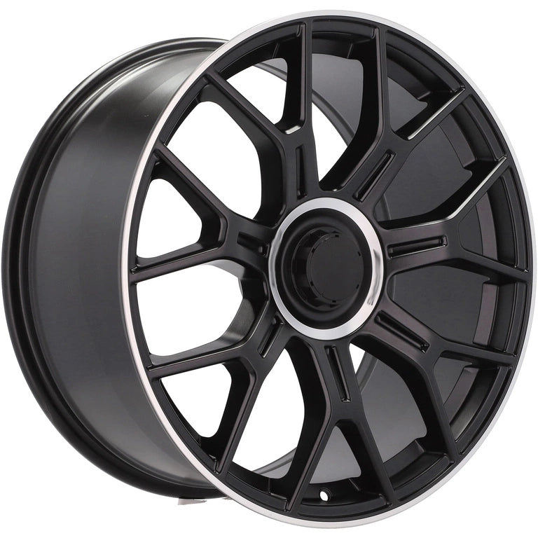 Alu kola pro Mercedes Y1188 8.5x21 5x112 ET40 66.6 Black Half Matt & Polished Lip | Wheelsup.cz