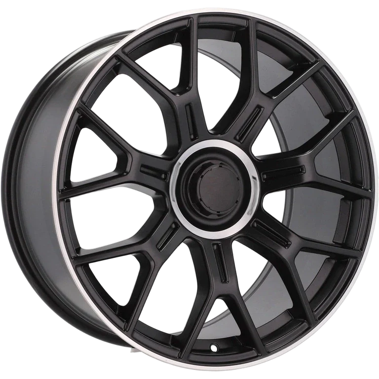 Alu kola pro Mercedes Y1188 8.5x20 5x112 ET34.5 66.6 Black Half Matt & Polished Lip | Wheelsup.cz
