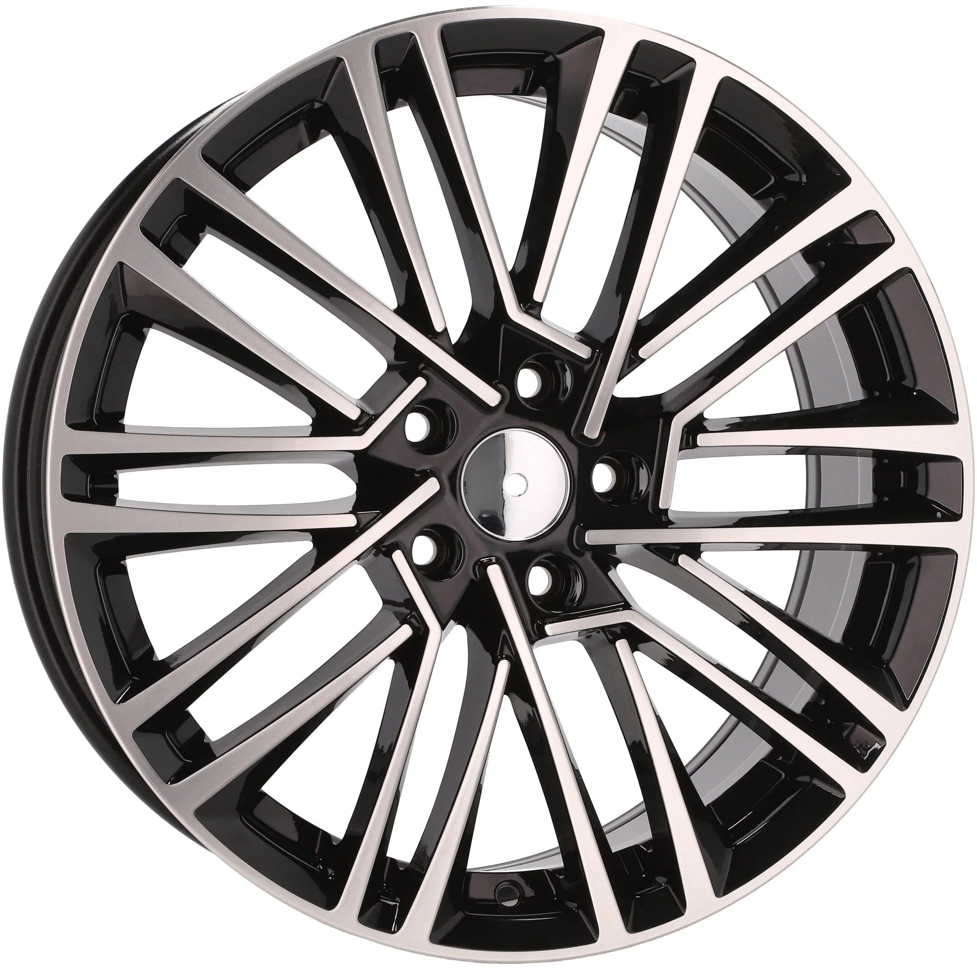 Alu kola pro Škoda Y1191 7.5x18 5x112 ET48 57.1 Black Polished | Wheelsup.cz