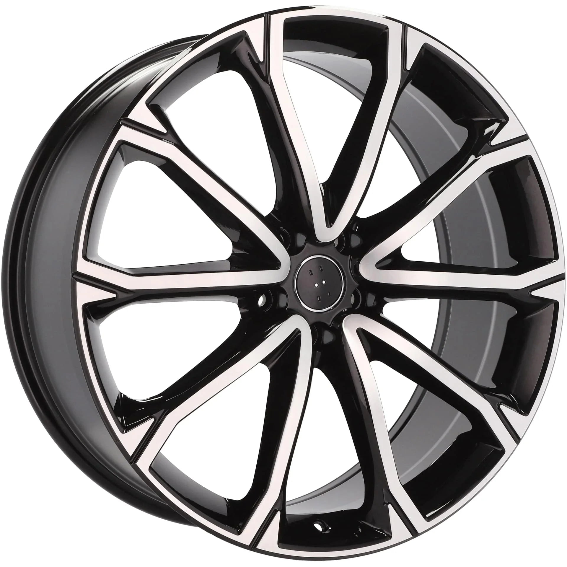Alu kola pro Audi Y1197 8.5x21 5x112 ET38 66.6 Black Polished | Wheelsup.cz