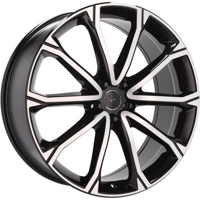 Alu kola pro Audi Y1197 8.5x21 5x112 ET38 66.6 Black Polished | Wheelsup.cz