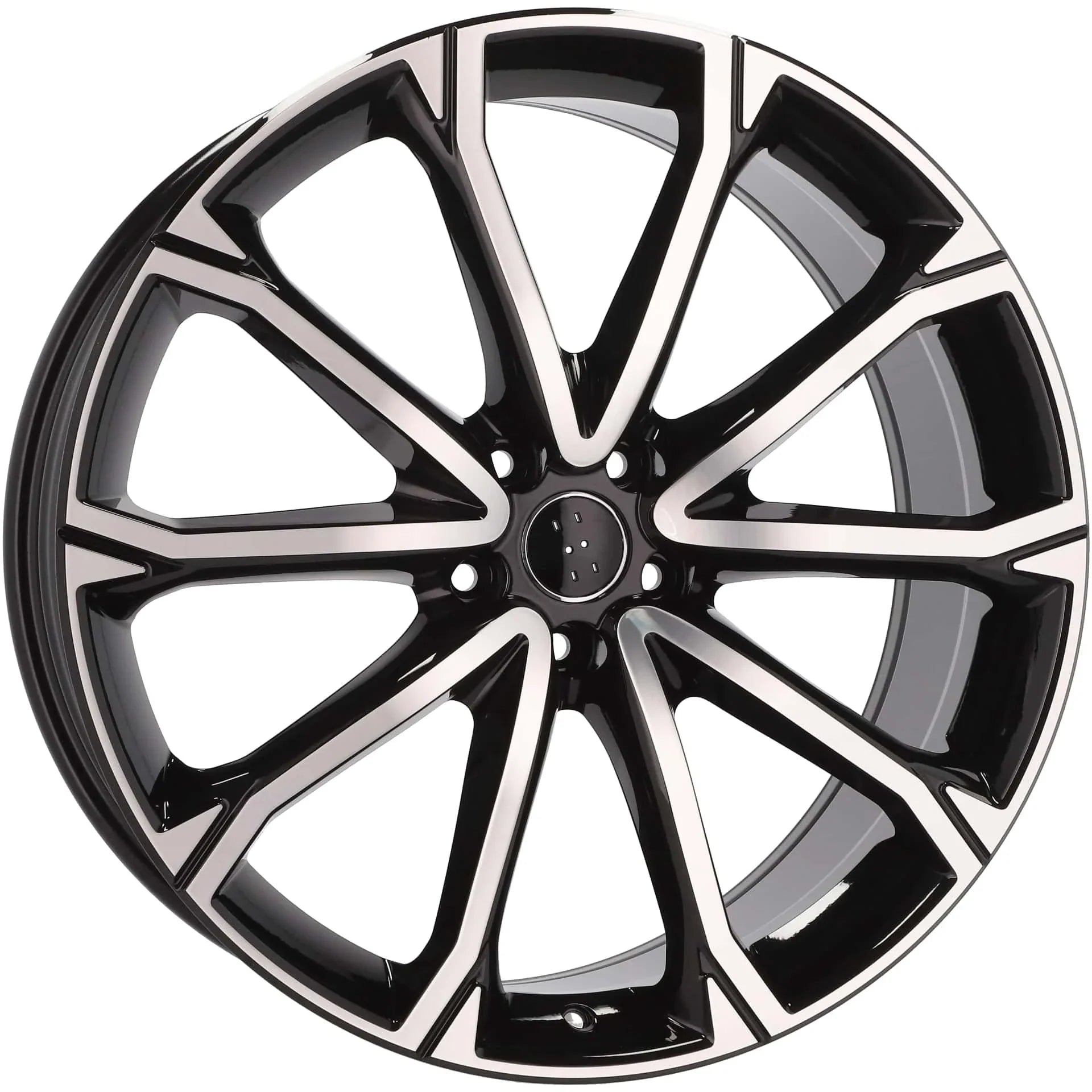Alu kola pro Audi Y1197 8.5x21 5x112 ET38 66.6 Black Polished | Wheelsup.cz