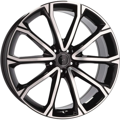 Alu kola pro Audi Y1197 8.5x21 5x112 ET38 66.6 Black Polished | Wheelsup.cz