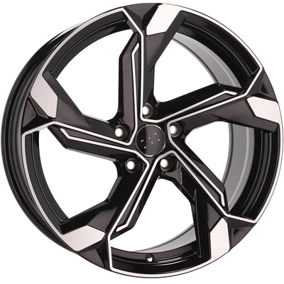 Alu kola pro Audi Y1201 9x20 5x112 ET38 66.6 Black Polished