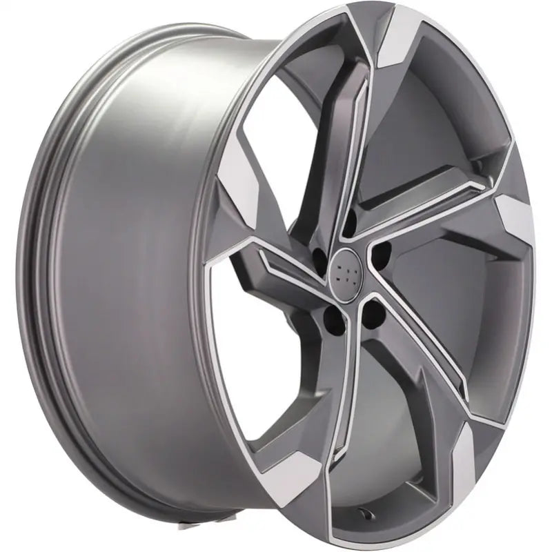 Alu kola pro Audi Y1201 9.5x22 5x112 ET36 66.6 Grey Polished | Wheelsup.cz