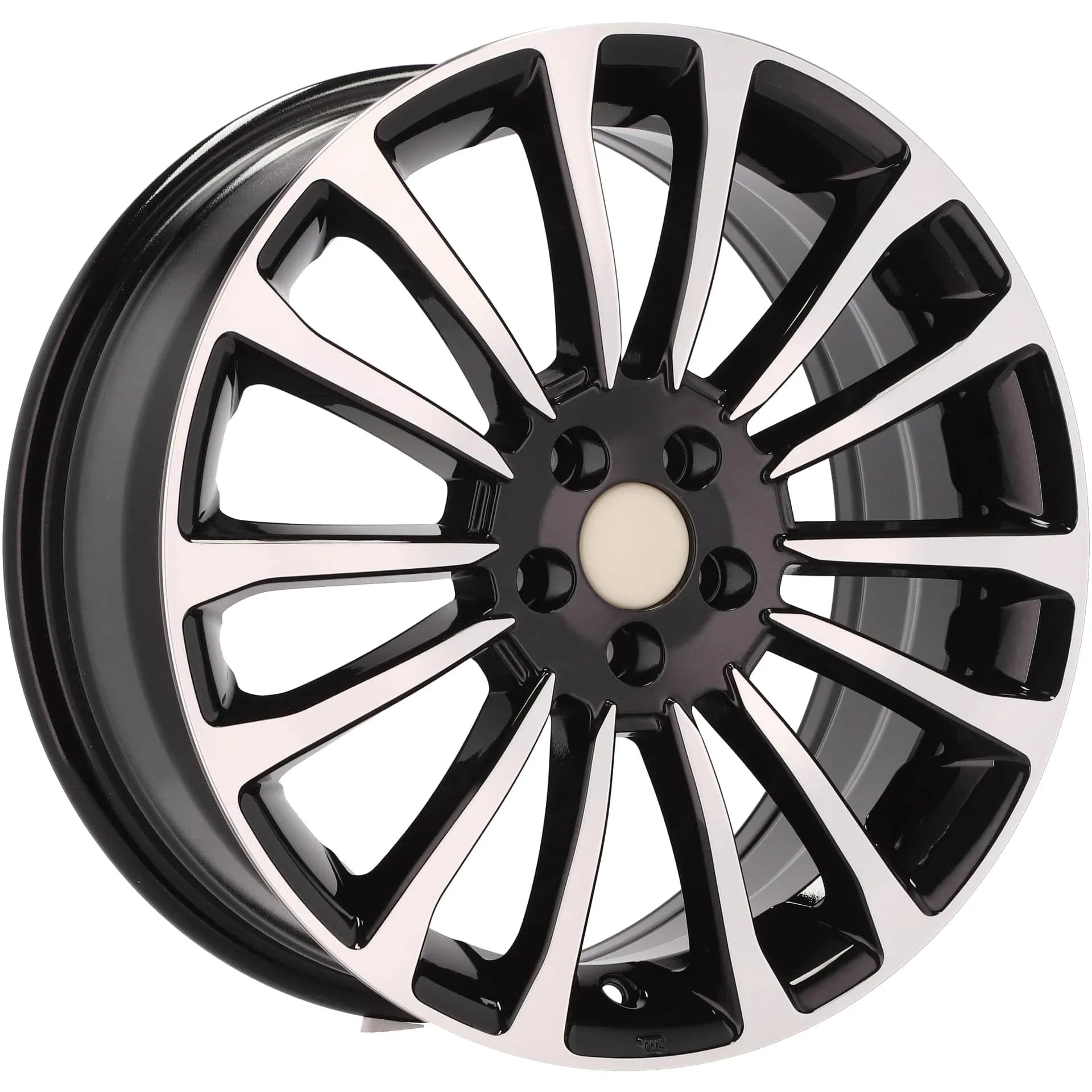 Alu kola pro Fiat Y1204 7x17 5x98 ET41 58.1 Black Polished | Wheelsup.cz