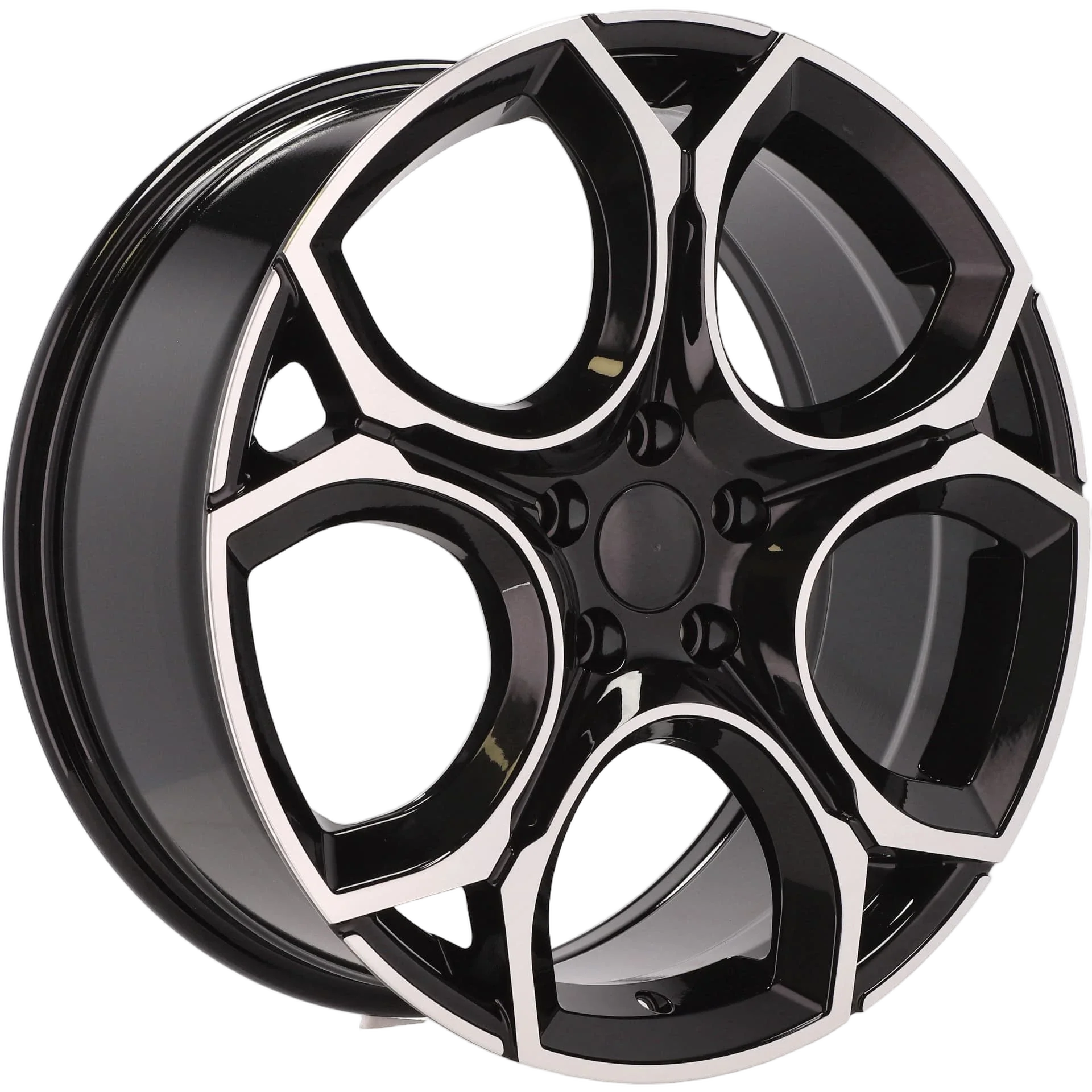 Alu kola pro Volkswagen Y1232 7.5x18 5x112 ET51 57.1 Black Polished | Wheelsup.cz