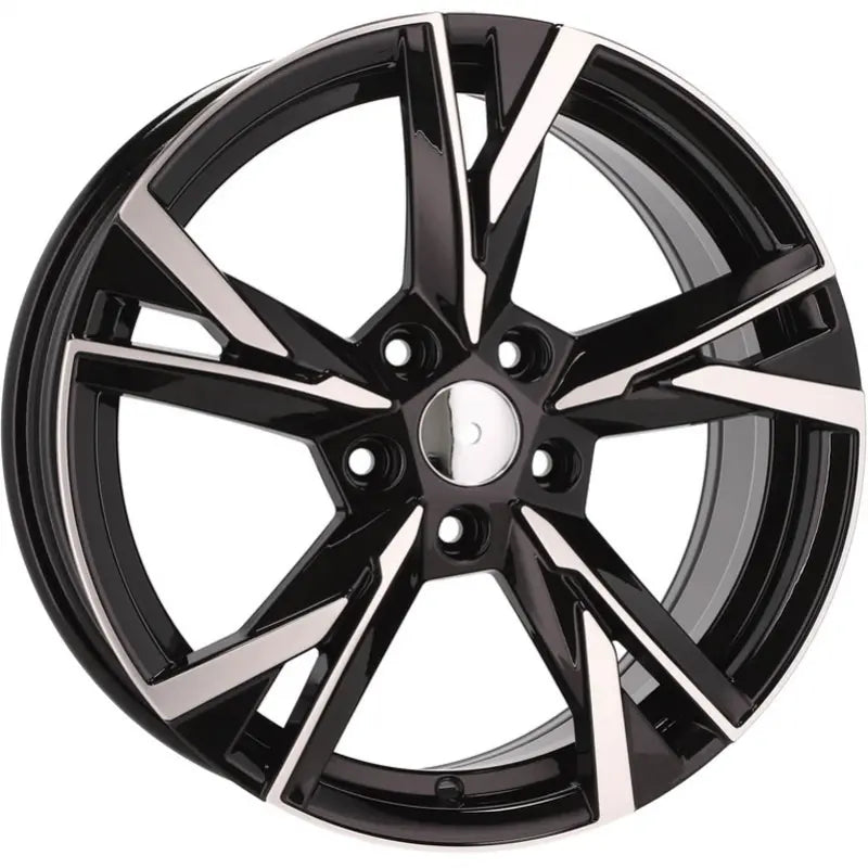 Alu kola pro Škoda Y1241 7.5x18 5x112 ET51 57.1 Black Polished | Wheelsup.cz