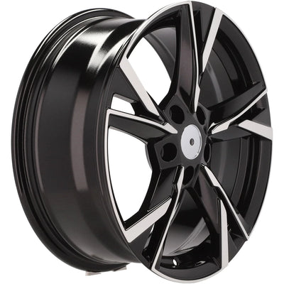 Alu kola pro Škoda Y1241 6.5x16 5x112 ET46 57.1 Black Polished | Wheelsup.cz