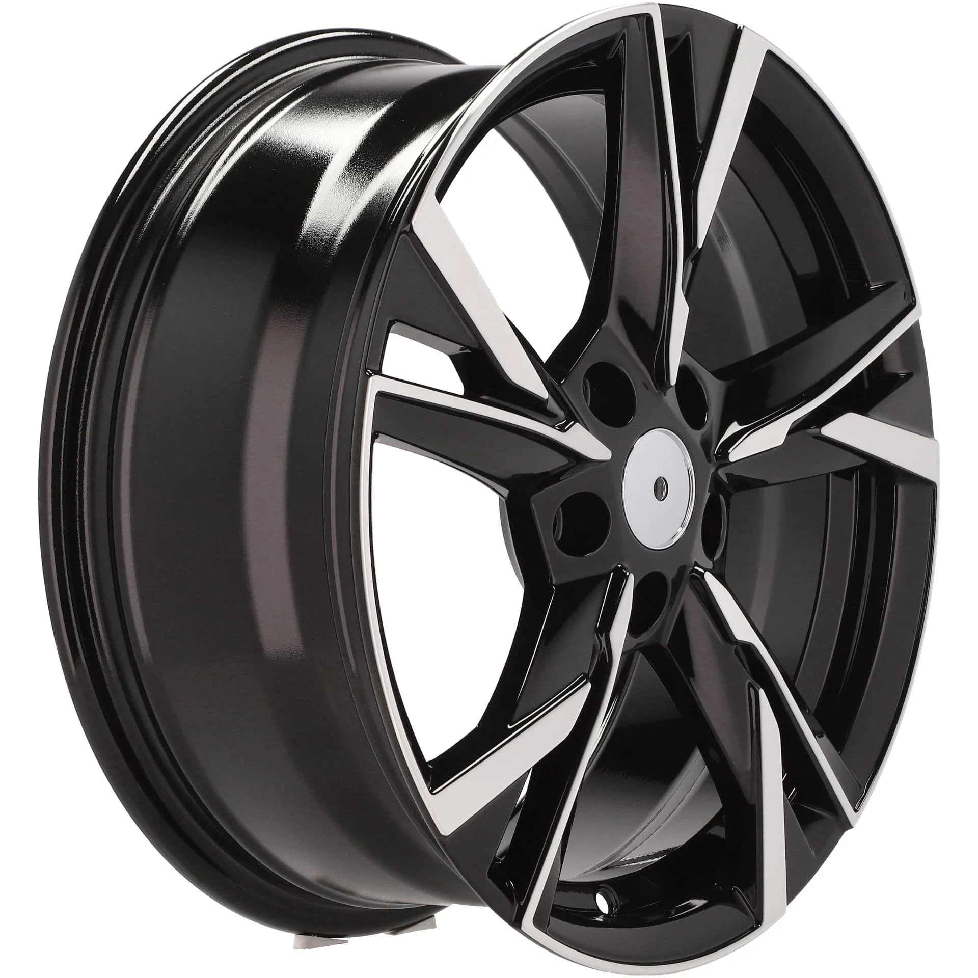 Alu kola pro Škoda Y1241 7.5x18 5x112 ET48 57.1 Black Polished | Wheelsup.cz