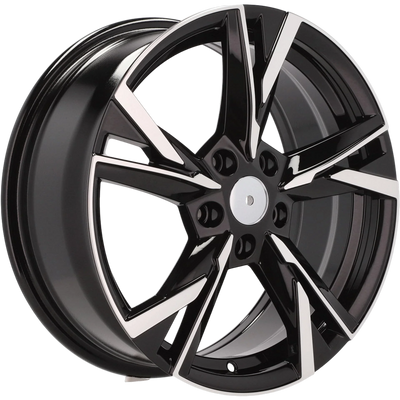 Alu kola pro Škoda Y1241 6.5x16 5x112 ET46 57.1 Black Polished | Wheelsup.cz