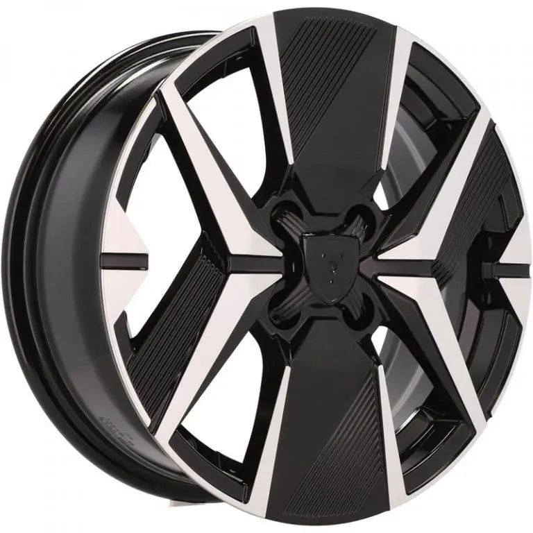Alu kola pro Peugeot Y1256 6.5x16 4x108 ET32 65.1 Black Polished | Wheelsup.cz