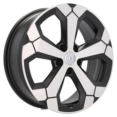Alu kola pro Dacia Y1274 6.5x17 5x114.3 ET45 66.1 Black Polished Half Matt | Wheelsup.cz