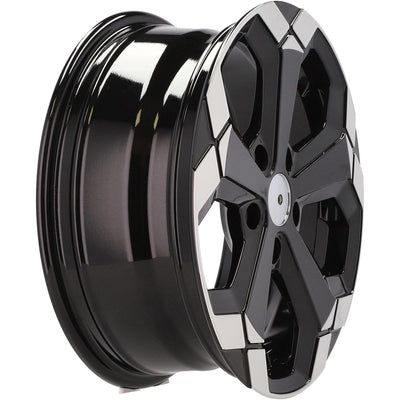Alu kola pro Dacia Y1274 6.5x16 5x114.3 ET33 66.1 Black Partial Polished | Wheelsup.cz