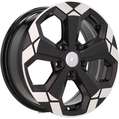Alu kola pro Dacia Y1274 6.5x16 5x114.3 ET33 66.1 Black Partial Polished | Wheelsup.cz