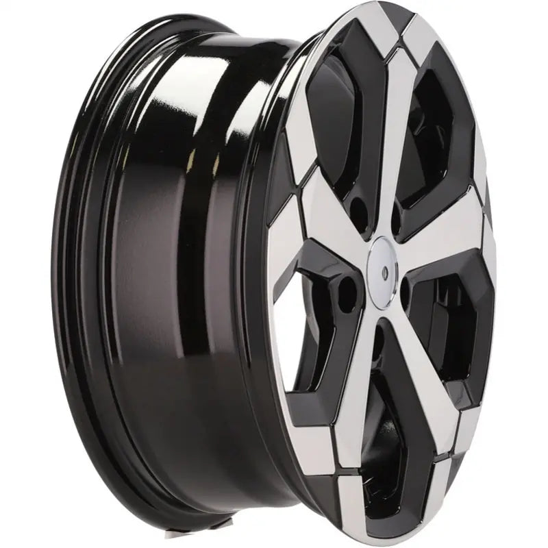 Alu kola pro Dacia Y1274 6.5x17 5x114.3 ET45 66.1 Black Polished Half Matt | Wheelsup.cz