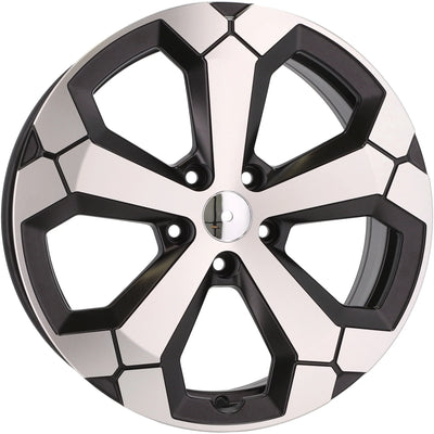 Alu kola pro Dacia Y1274 6.5x17 5x114.3 ET32 Black Polished Half Matt | Wheelsup.cz