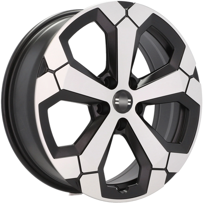 Alu kola pro Dacia Y1274 6.5x17 5x114.3 ET32 Black Polished Half Matt | Wheelsup.cz