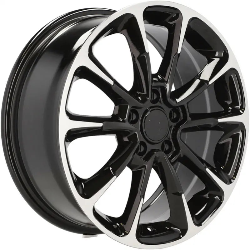 Alu kola pro Fiat Y1281 7x17 5x110 ET40 65.1 Black Polished | Wheelsup.cz