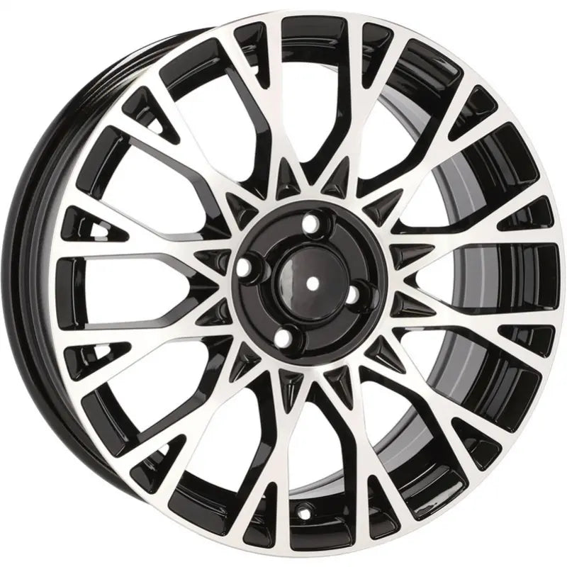 Alu kola pro Fiat Y1283 6.5x16 4x98 ET35 58.1 Black Polished