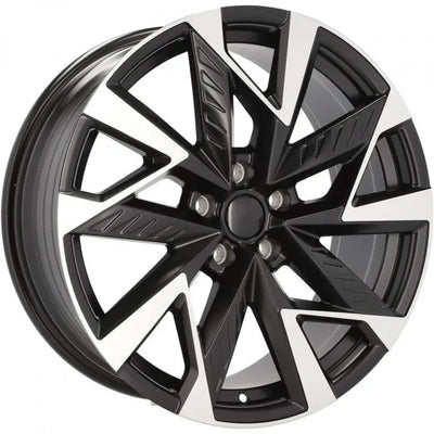 Alu kola pro Cupra YF0443 8x18 5x112 ET40 57.1 Black Polished Half Matt | Wheelsup.cz