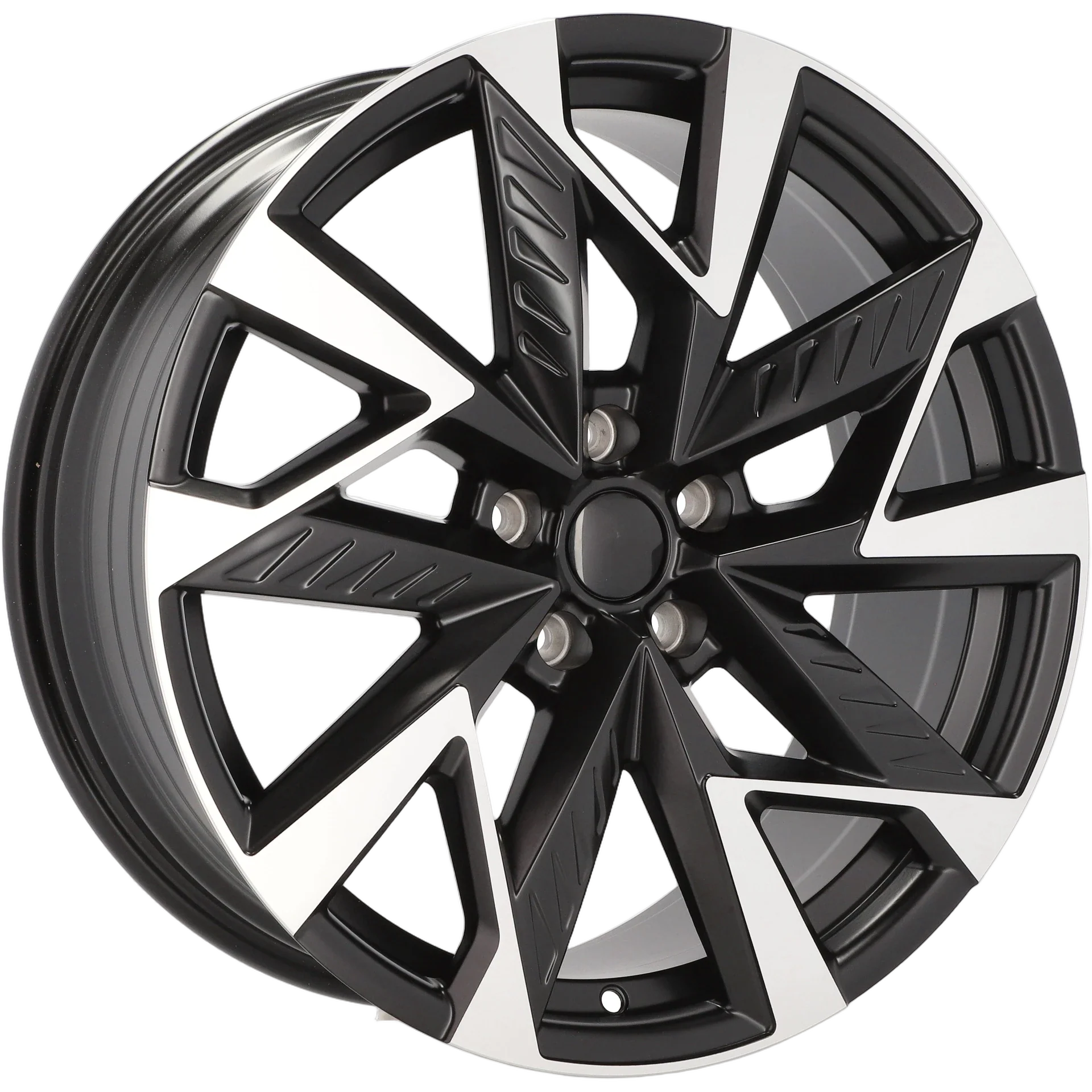 Alu kola pro Cupra YF0443 8x18 5x112 ET40 57.1 Black Polished Half Matt | Wheelsup.cz