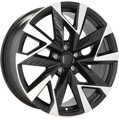 Alu kola pro Cupra YF0443 8x18 5x112 ET40 57.1 Black Polished Half Matt | Wheelsup.cz
