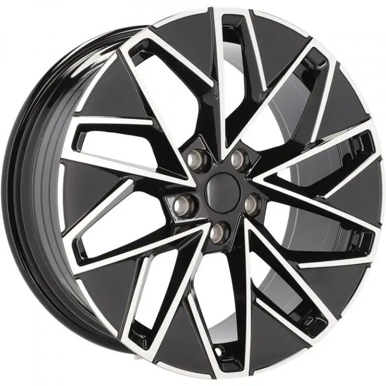 Alu kola pro Škoda YF0444 8x18 5x112 ET44 57.1 Black Polished | Wheelsup.cz