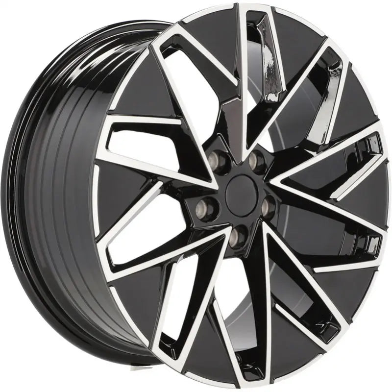 Alu kola pro Škoda YF0444 8x18 5x112 ET44 57.1 Black Polished | Wheelsup.cz