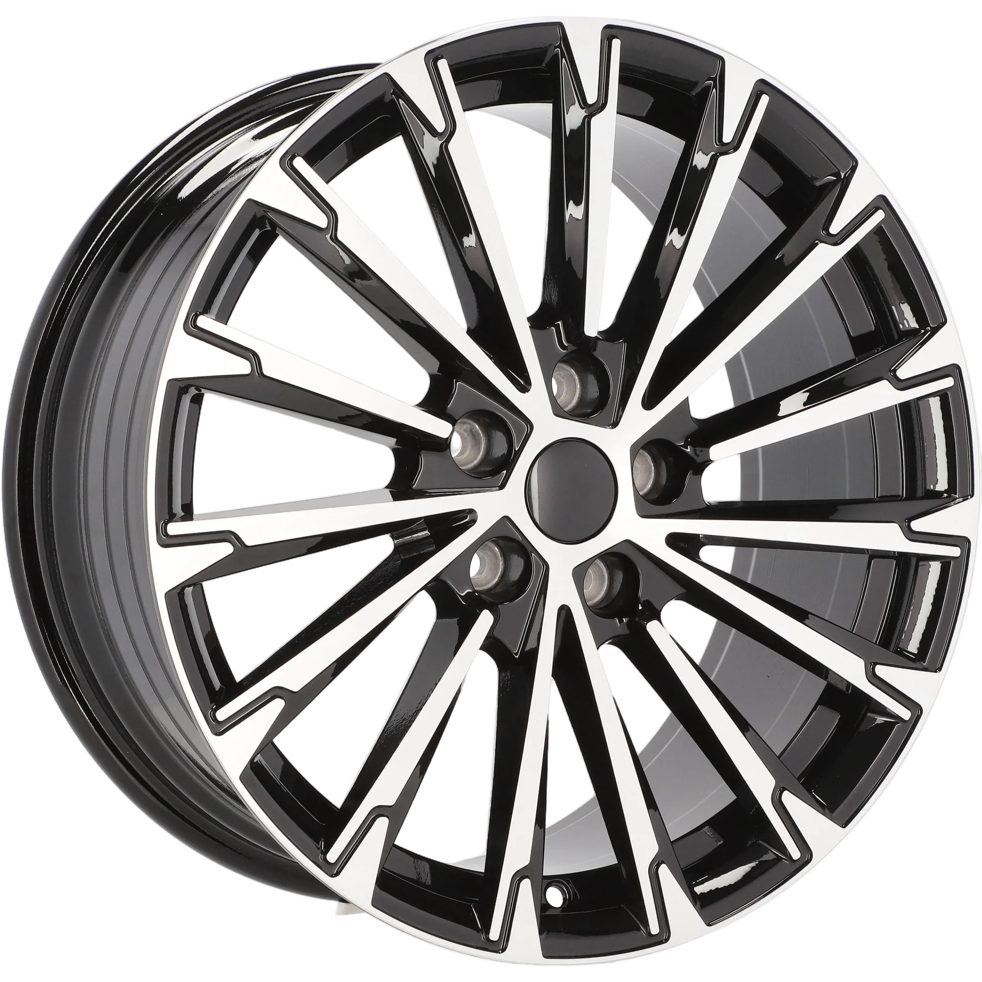 Alu kola pro Škoda YF0446 8x19 5x112 ET45 57.1 Black Polished | Wheelsup.cz