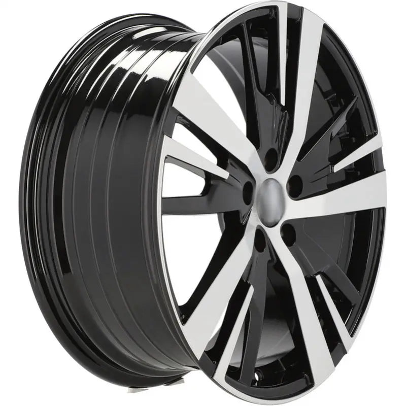 Alu kola pro Peugeot YF0448 7.5x18 5x108 ET49 65.1 Black Polished | Wheelsup.cz