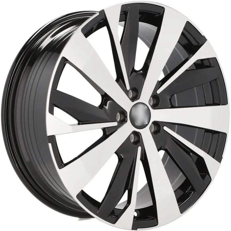Alu kola pro Peugeot YF0449 7.5x19 5x108 ET42 65.1 Black Polished | Wheelsup.cz