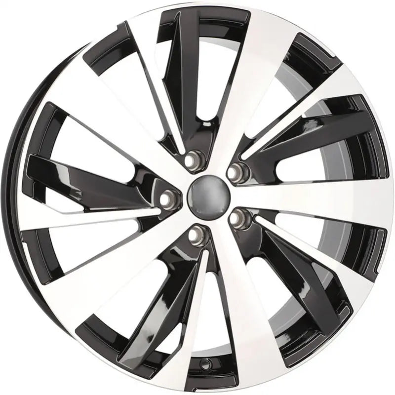 Alu kola pro Peugeot YF0449 7.5x19 5x108 ET42 65.1 Black Polished | Wheelsup.cz