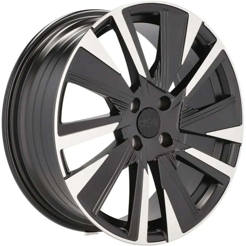 Alu kola pro Peugeot YF1152 7x18 4x108 ET35 65.1 Black Polished Half Matt