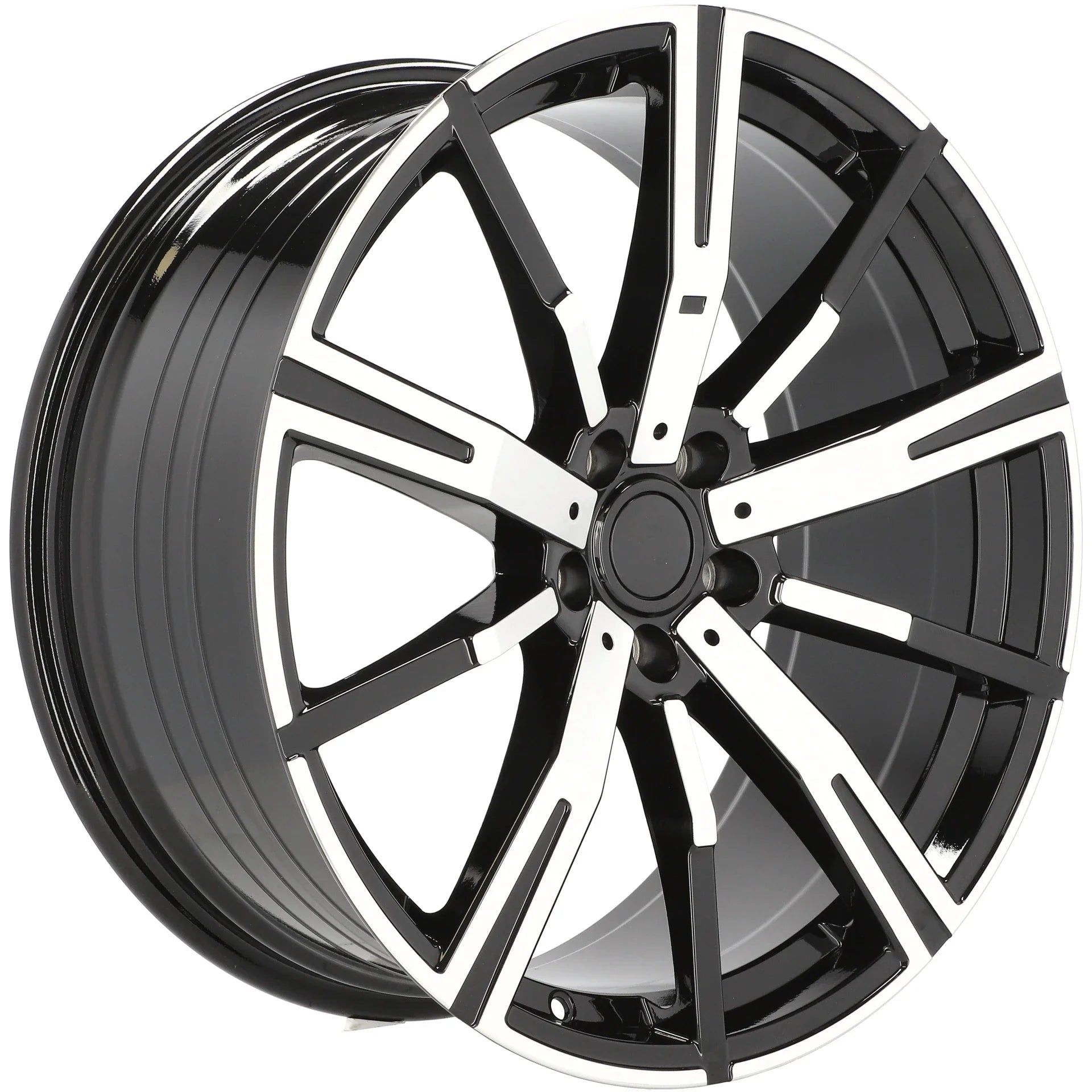 Alu kola pro BMW YF1156 8x19 5x112 ET27 66.6 Black Polished | Wheelsup.cz
