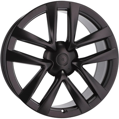 Alu kola pro Tesla YF5591 10x22 5x120 ET35 64.1 Black Half Matt | Wheelsup.cz
