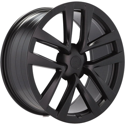 Alu kola pro Tesla YF5591 10x22 5x120 ET35 64.1 Black Half Matt | Wheelsup.cz