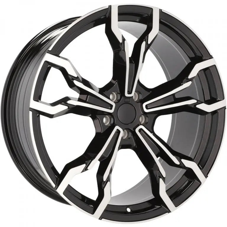 Alu kola pro BMW YF5596 8.5x21 5x112 ET30 66.6 Black Polished | Wheelsup.cz