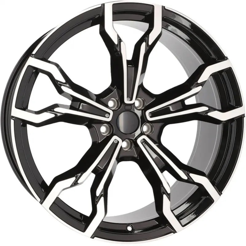 Alu kola pro BMW YF5596 8x20 5x112 ET27 66.6 Black Polished | Wheelsup.cz