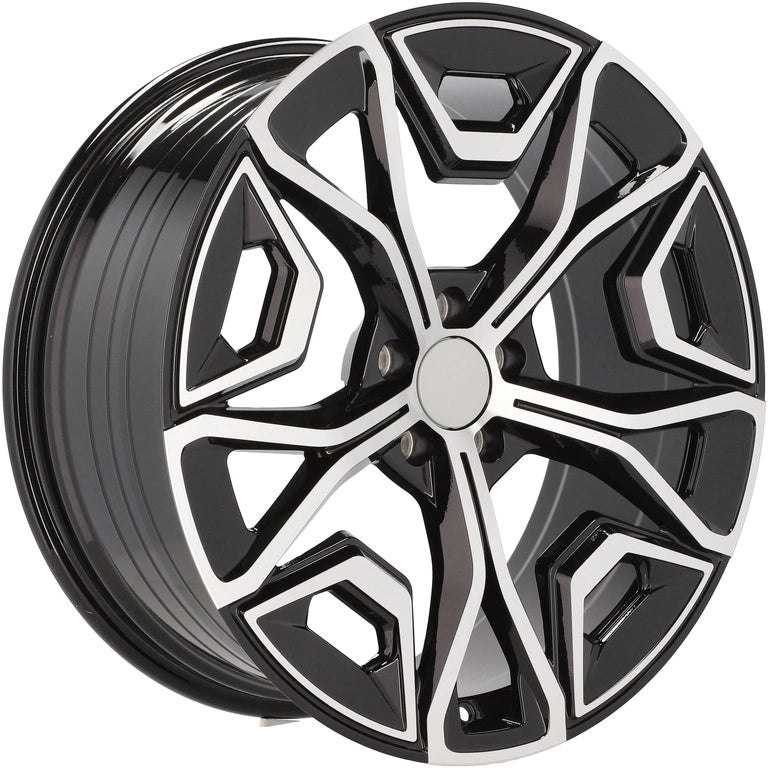 Alu kola pro BMW YF5670 8.5x20 5x112 ET28 66.6 Black Polished | Wheelsup.cz