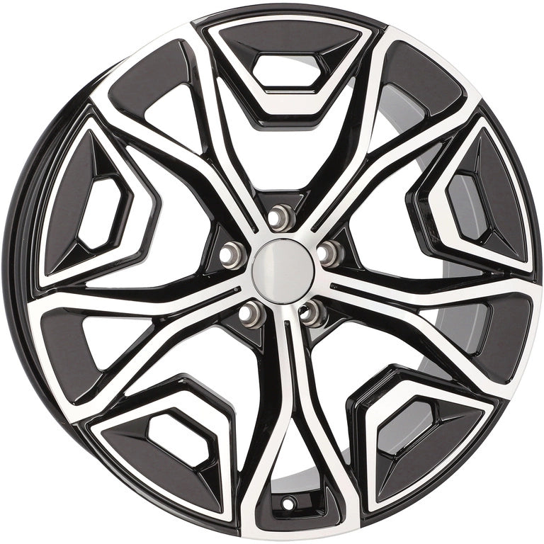 Alu kola pro BMW YF5670 8.5x20 5x112 ET28 66.6 Black Polished | Wheelsup.cz