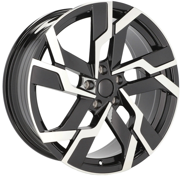 Alu kola pro Škoda YF5696 8x19 5x112 ET41 57.1 Black Polished | Wheelsup.cz