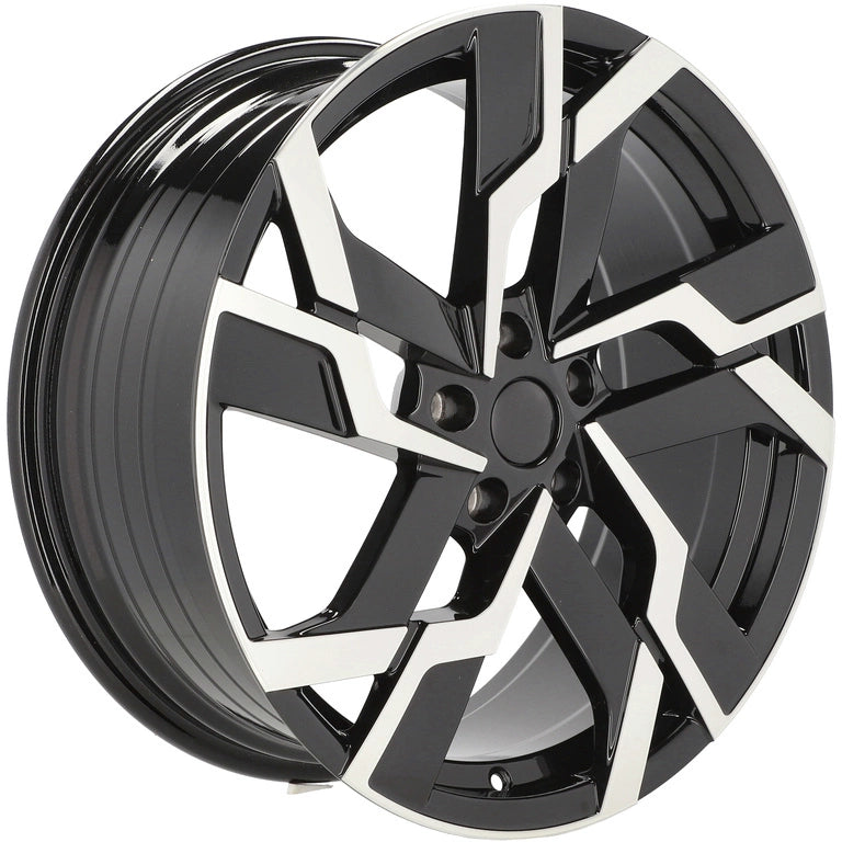 Alu kola pro Škoda YF5696 8x19 5x112 ET41 57.1 Black Polished | Wheelsup.cz