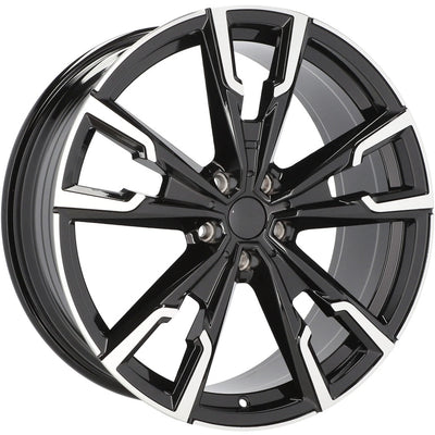Alu kola pro BMW YF5710 8x20 5x112 ET46 66.6 Black Polished | Wheelsup.cz