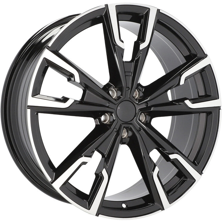 Alu kola pro BMW YF5710 8x20 5x112 ET46 66.6 Black Polished | Wheelsup.cz