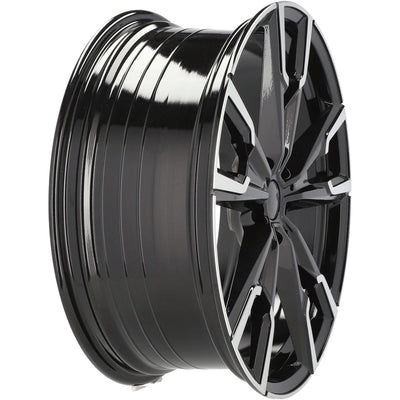 Alu kola pro BMW YF5710 8x20 5x112 ET46 66.6 Black Polished | Wheelsup.cz