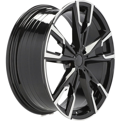 Alu kola pro BMW YF5710 8x20 5x112 ET46 66.6 Black Polished | Wheelsup.cz