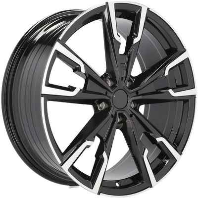 Alu kola pro BMW YF5710 8x20 5x112 ET46 66.6 Black Polished | Wheelsup.cz
